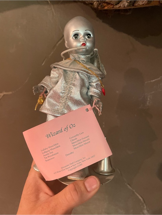 Madame Alexander Other - Madame Alexander Wizard Of Oz Tin Woodsman 8" Doll 1993 Silver Gray w/ Stand